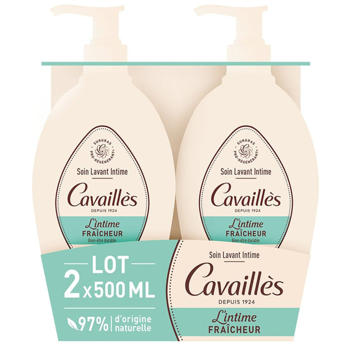 L'intime Fraîcheur - Lot Soin Naturelle Hygiène Intime 2x500ml