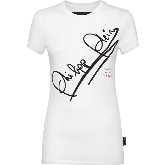 PHILIPP PLEIN T-Shirt Round Neck SIGNATURE