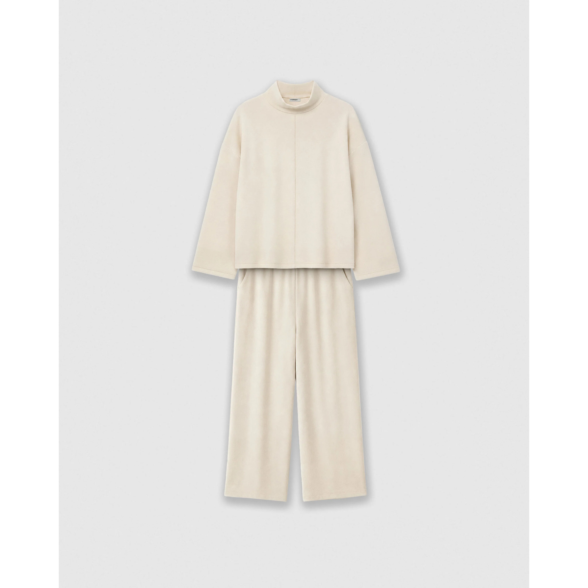 Set top pantalón costura fluido natural