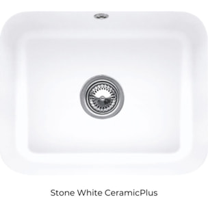 Evier 1 bac Cisterna 60C Stone White CeramicPlus