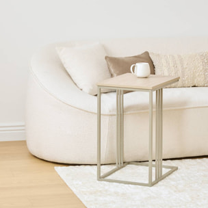 Bout de canapé Duna rectangulaire H.58cm beige