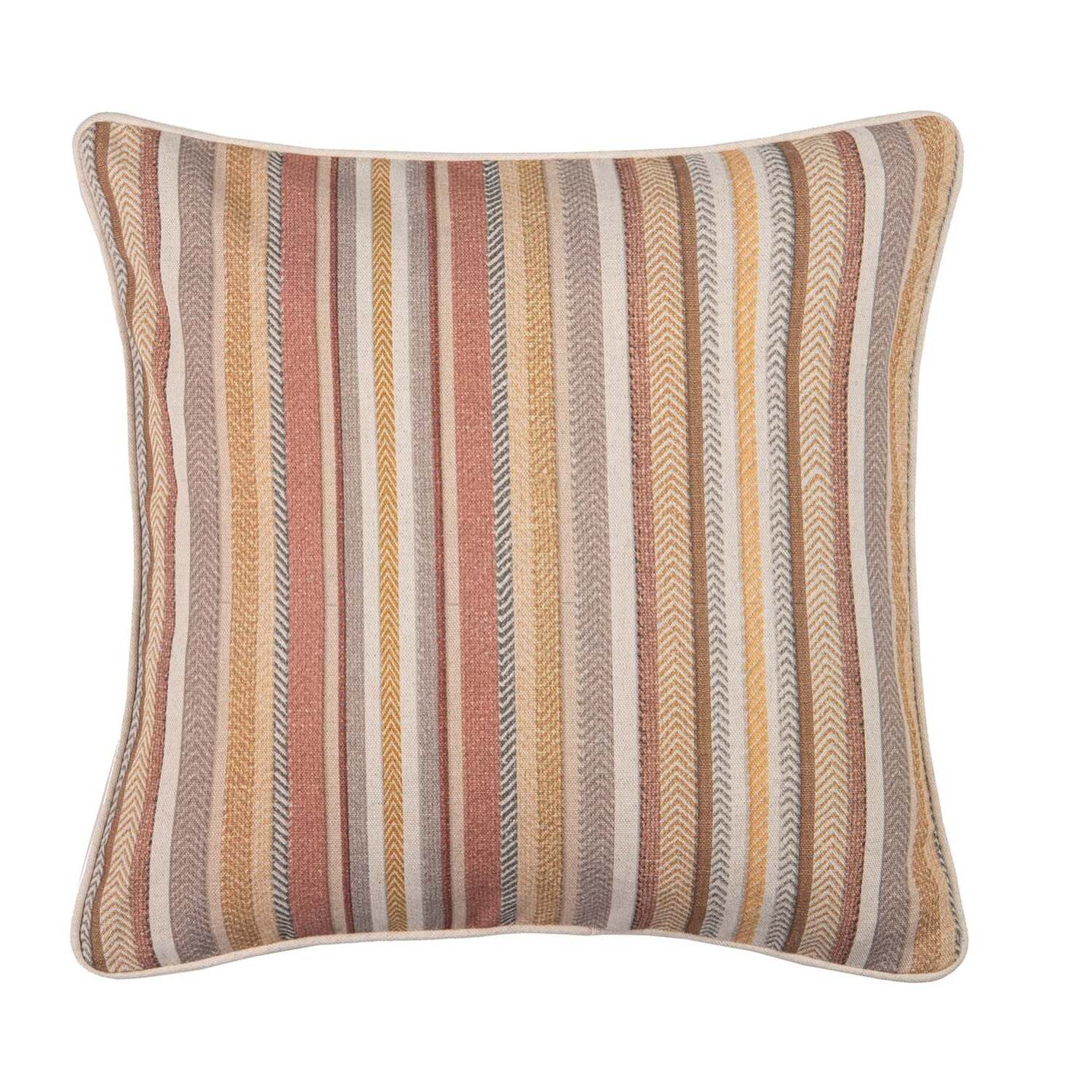 Cojin Lino Rayas 45x13x45 Cm