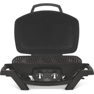 Barbecue gaz NAPOLEON Travel Q Pro noir 2brûleurs sur chariot pliant, 54x37 cm