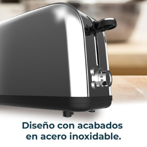 Cecotec Grille-pain vertical Toastin' time 850 Inox Long