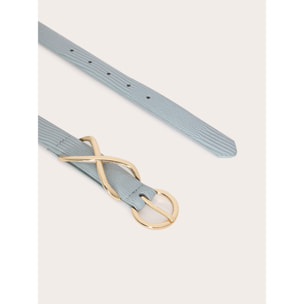 Motivi - Cintura con passante in metallo - Azzurro