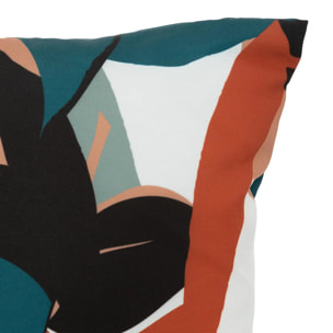 Coussin extérieur "Deyo" 40x40cm bleu canard