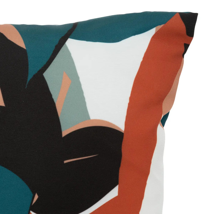 Coussin extérieur "Deyo" 40x40cm bleu canard