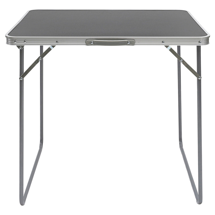 Table De Camping Pliable Noir 80x60cm