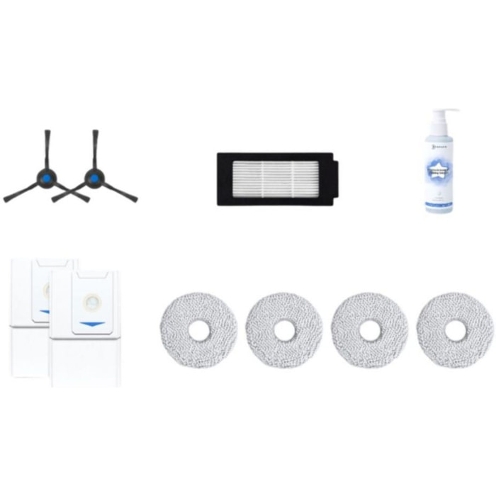 Kit accessoires ECOVACS Premium brosses filtres Deebot T30 Pro Omni