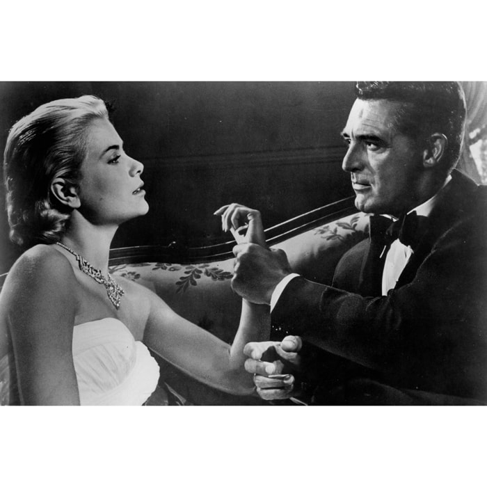 Tableau connu- Cary Grant et Grace Kelly Tableau alu Dibond