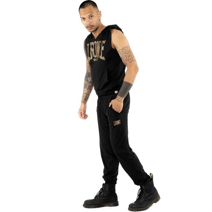 Pantaloni da uomo in cotone non garzato Leone Stripe Gold