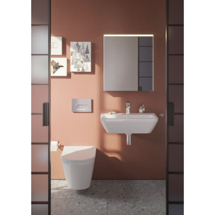 VitrA Integra lavabo suspendu 60 × 36 cm avec trou pour robinetterie au milieu, blanc