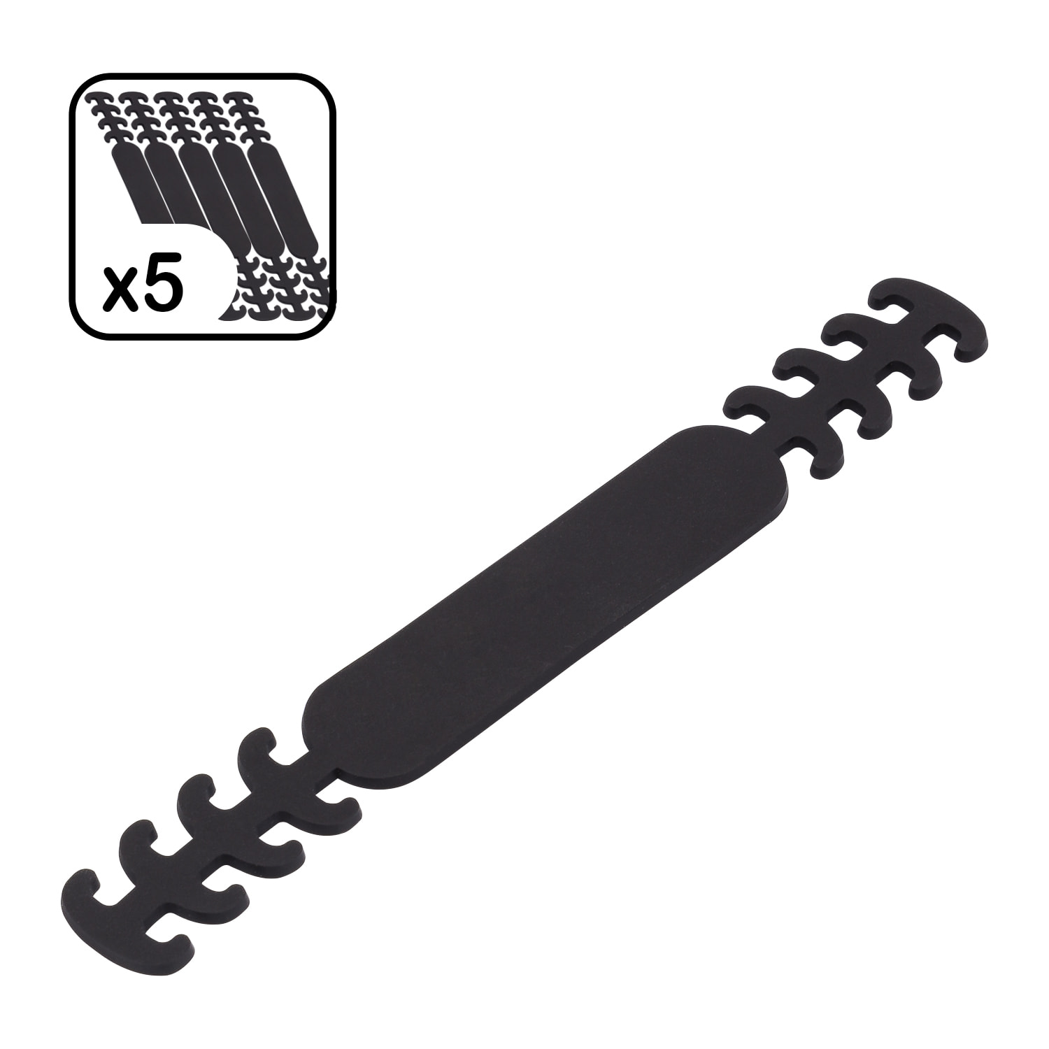 Pack X5 salvaspalle per maschere, in silicone morbido e flessibile.