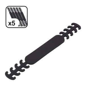 Pack X5 salvaspalle per maschere, in silicone morbido e flessibile.