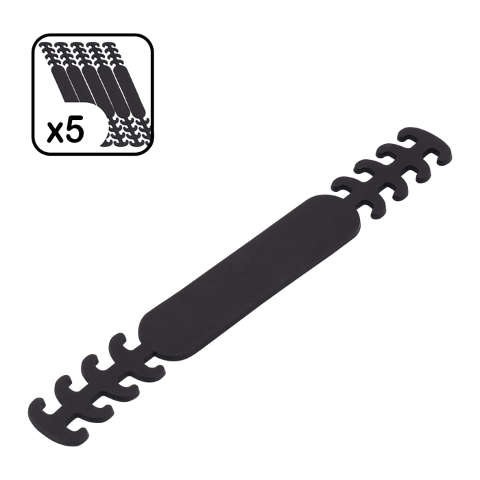 Pack X5 salvaspalle per maschere, in silicone morbido e flessibile.