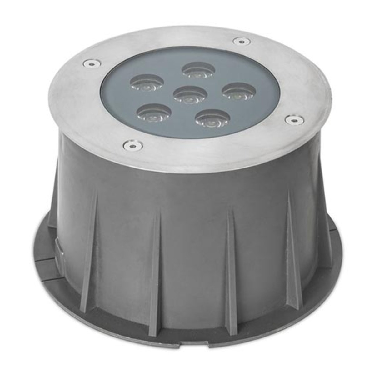 Forlight Empotrable De Suelo Ip65/Ip67 Ringo Ø155Mm Led 9,1W 3000K Acero Inoxidable 632L