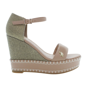 U.S. Polo Assn. - Sandali AYLIN025W/5YC1 in canvas per donna