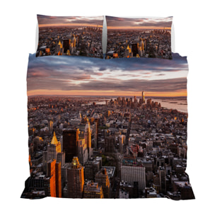 PARURE COPRIPIUMINO GOODNIGHT MATRIMONIALE - STAMPA DIGITALE 100% Microfibra