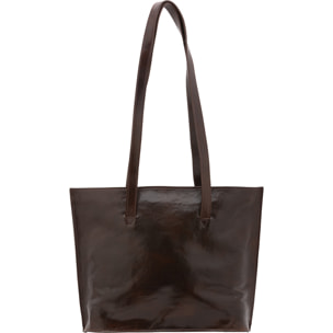 Borsa a spalla  da donna In Vera pelle Made in Italy 27x38,5x10 cm
