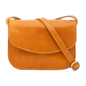 Borsa a tracolla da donna - Modello False - 100% pelle - 22.0 x 16.0 x 9.5 cm