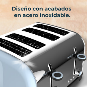 Cecotec Tostador vertical Toastin' time 1700 Double Blue 1700W de Potencia Doble