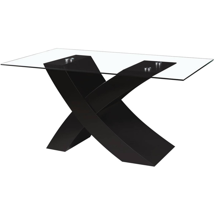 Table repas "Mona" - 150 x 90 x 74 cm - Noir