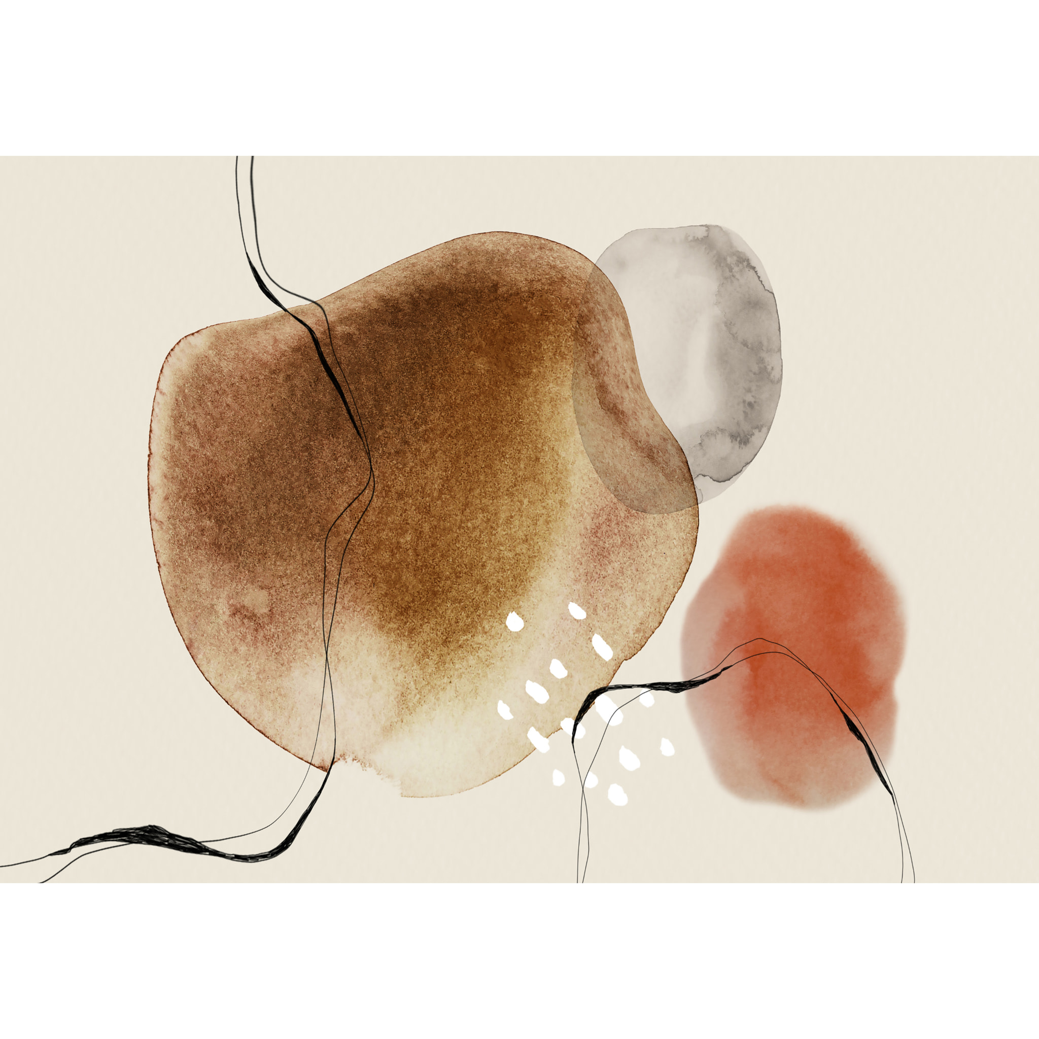 Alfombra de vinilo CERAMIKO, Lena, diseño moderno 70x100 cm