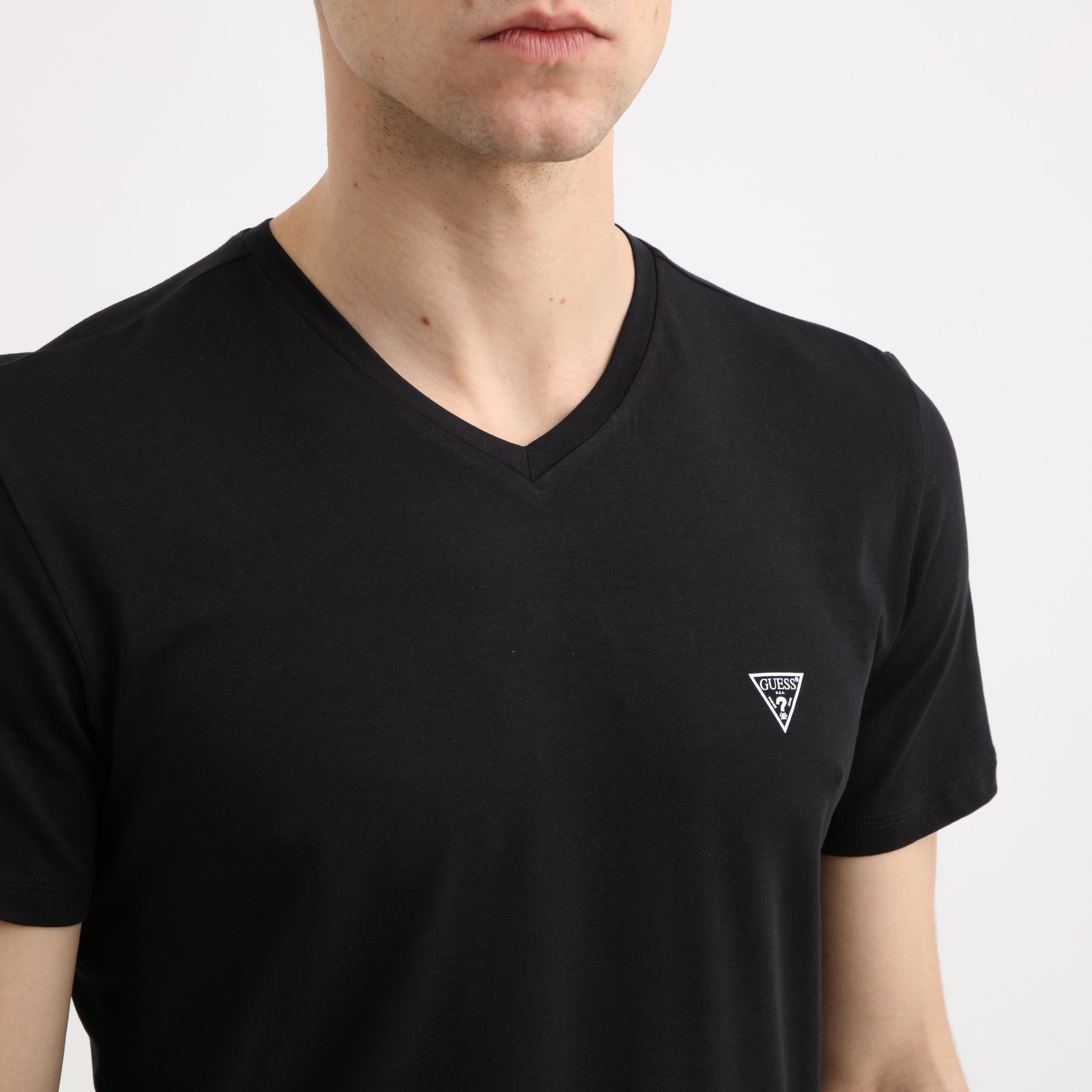 T-shirt Caleb (x2) - logo - coton bio - noir