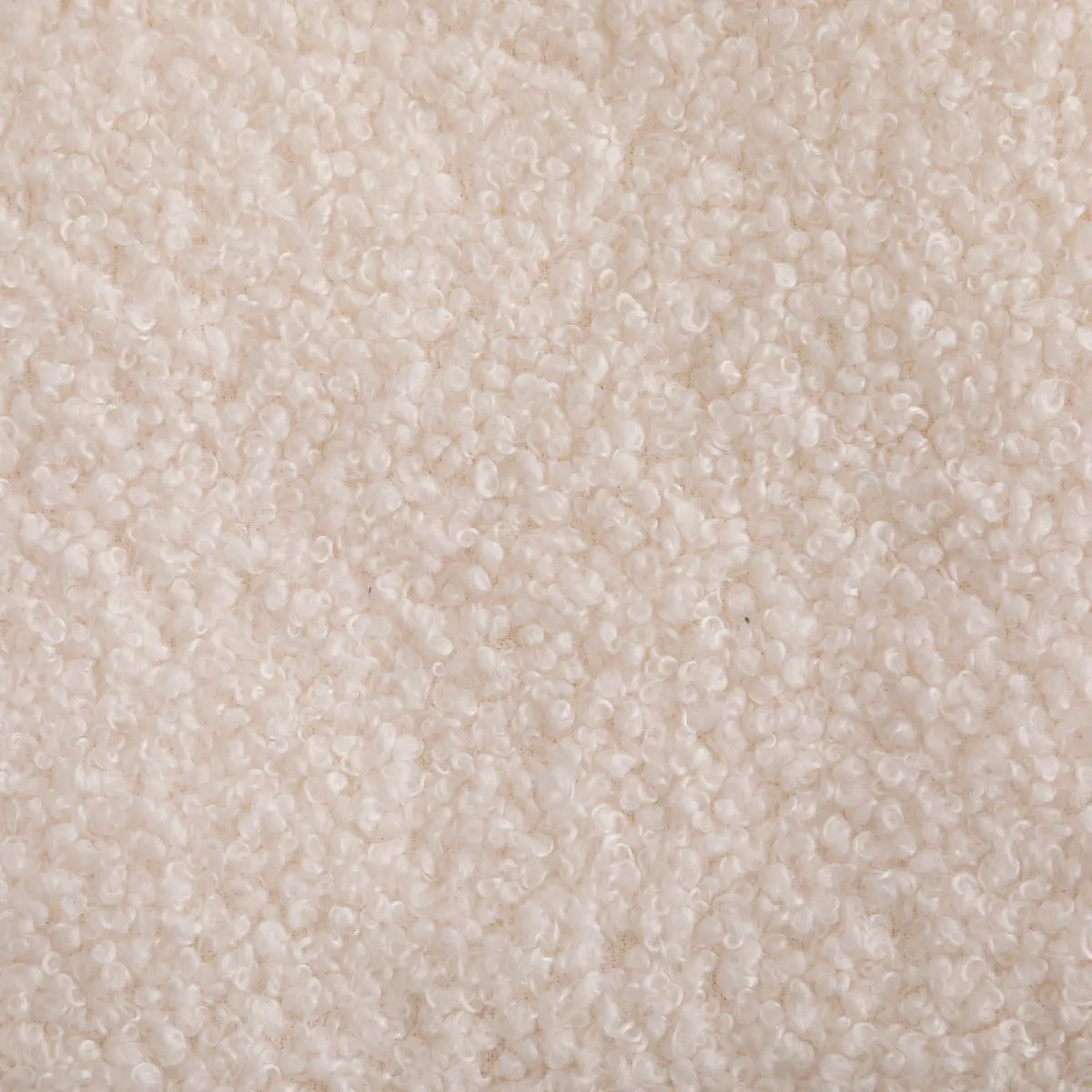 Plaid "Subli" - fausse fourrure bouclée - ivoire - 120x160 cm