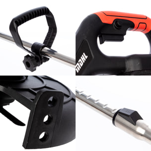 Tagliaerba e diserbante elettrico portatile senza fili, ricaricabile, con ruote.