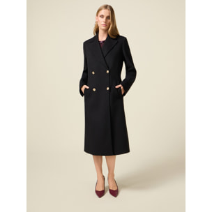 Oltre - Cappotto lungo doppiopetto - Nero