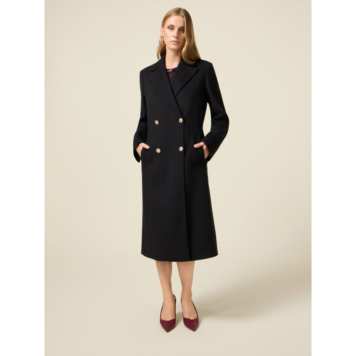 Oltre - Cappotto lungo doppiopetto - Nero