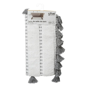 Tapis 50x75cm gris blanc