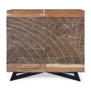 Aparador de Madera de Acacia Estilo Rústico Moderno