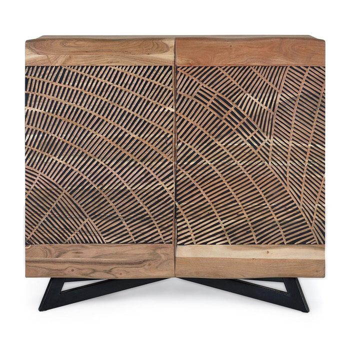 Aparador de Madera de Acacia Estilo Rústico Moderno