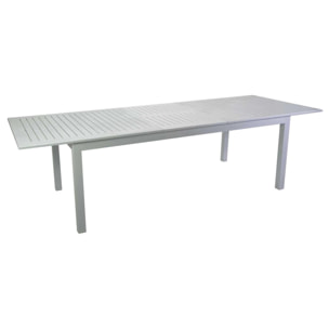 Tavolo allungabile Monterey Vacchetti in alluminio bianco cm150/210x89h75