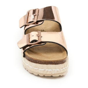 SANDALO CON ZEPPA BILLOWY ROSA