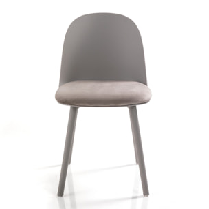 Oresteluchetta Set 4 Sedie TELLA DARK GREY