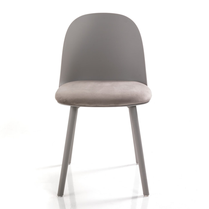 Oresteluchetta Set 4 Sedie TELLA DARK GREY