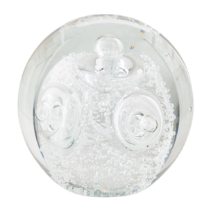 J-Line Presse-papier Anneaux Balle - verre - transparent - medium