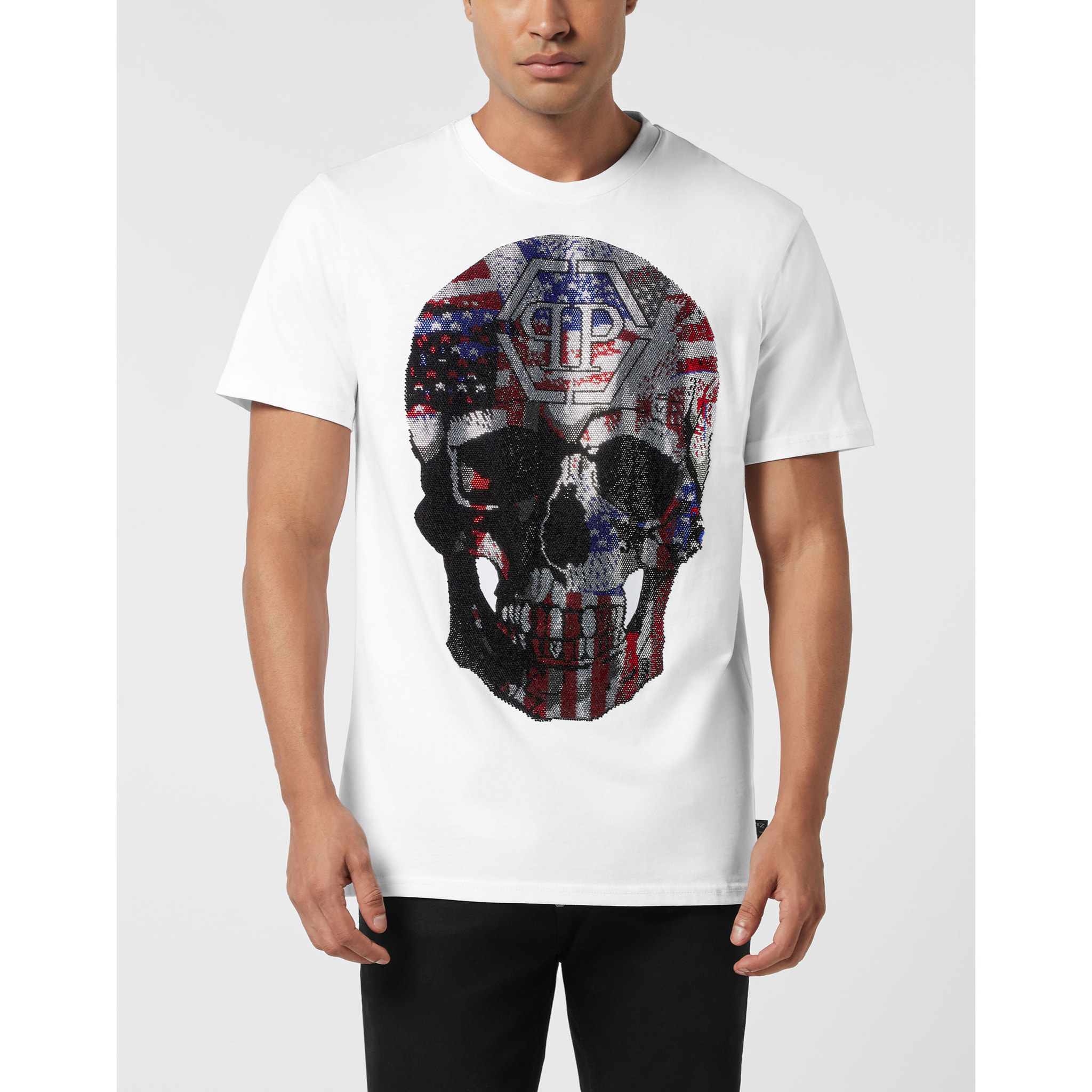 PHILIPP PLEIN Maglietta girocollo Ss SKULL