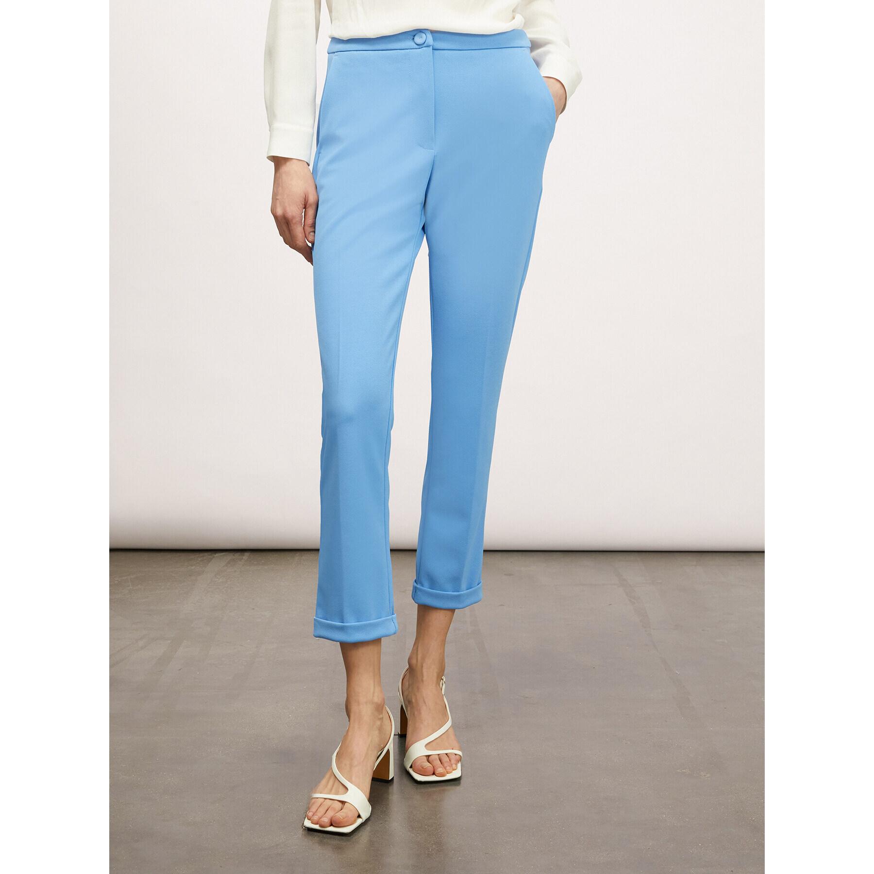 Motivi - Pantalones modelo New York de crepé - Light - blue