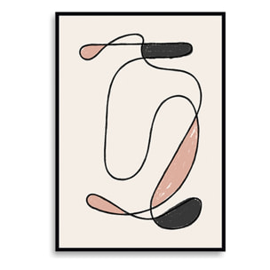 Composition décorative Tomasucci WOMAN, en plastique et PVC, noir, 50 × 3 × 70 cm