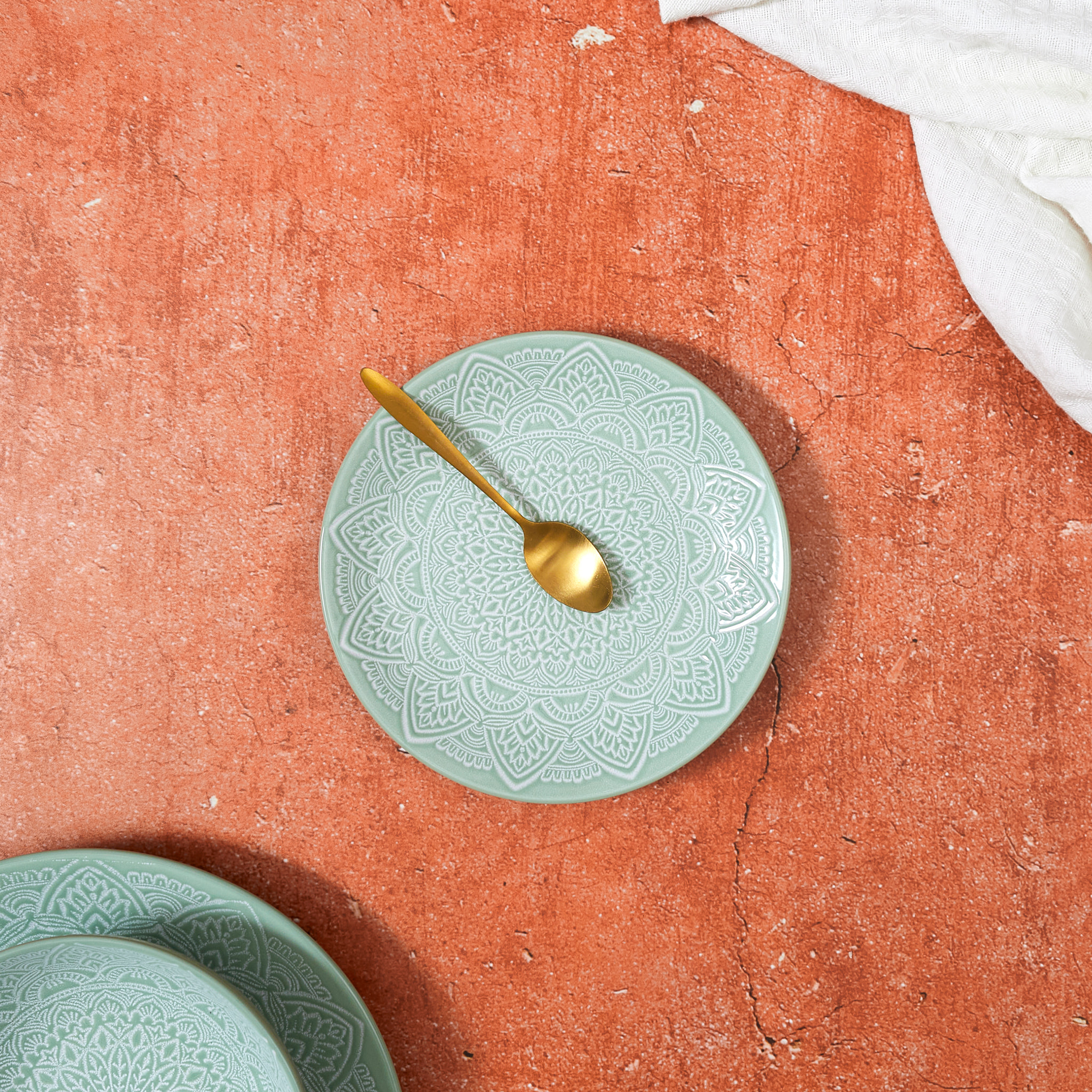 Assiette Sahara Vert D19.5cm