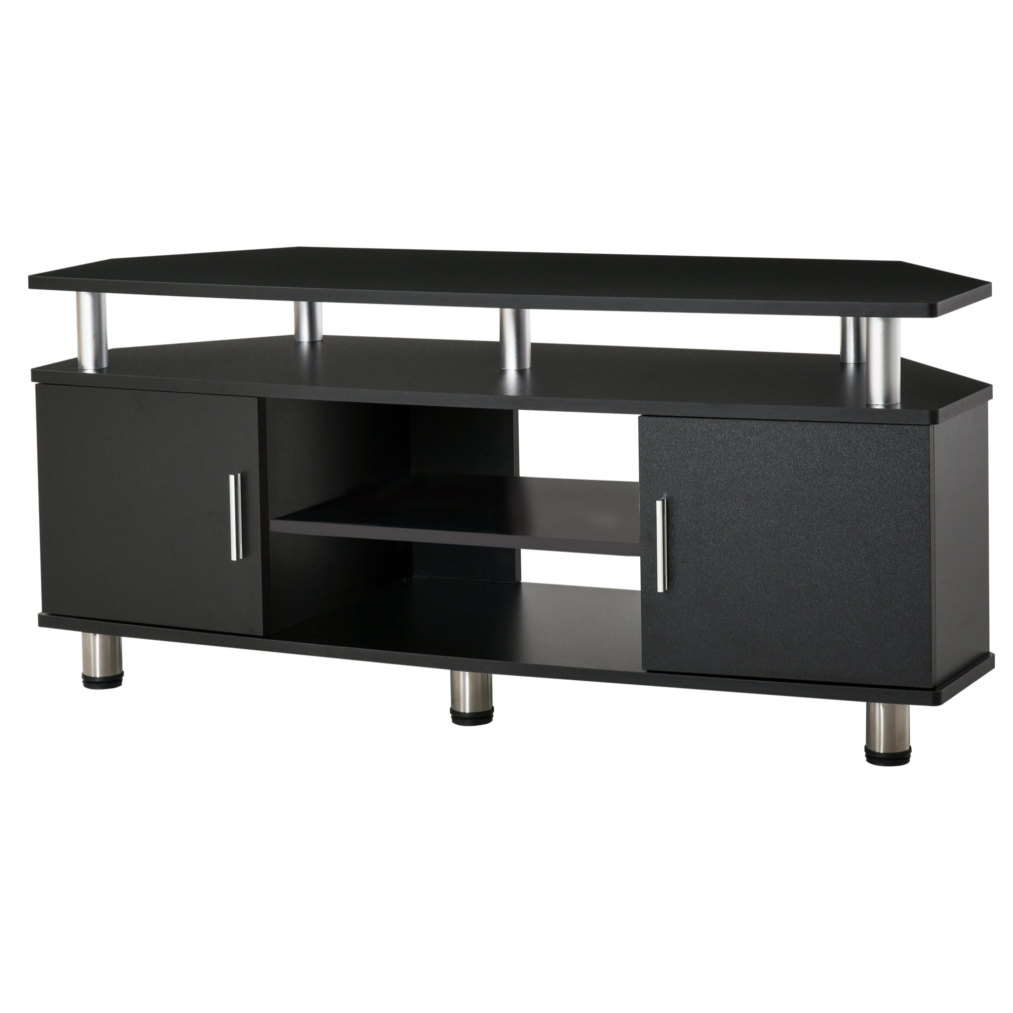 Meuble banc TV design contemporain multi-rangement