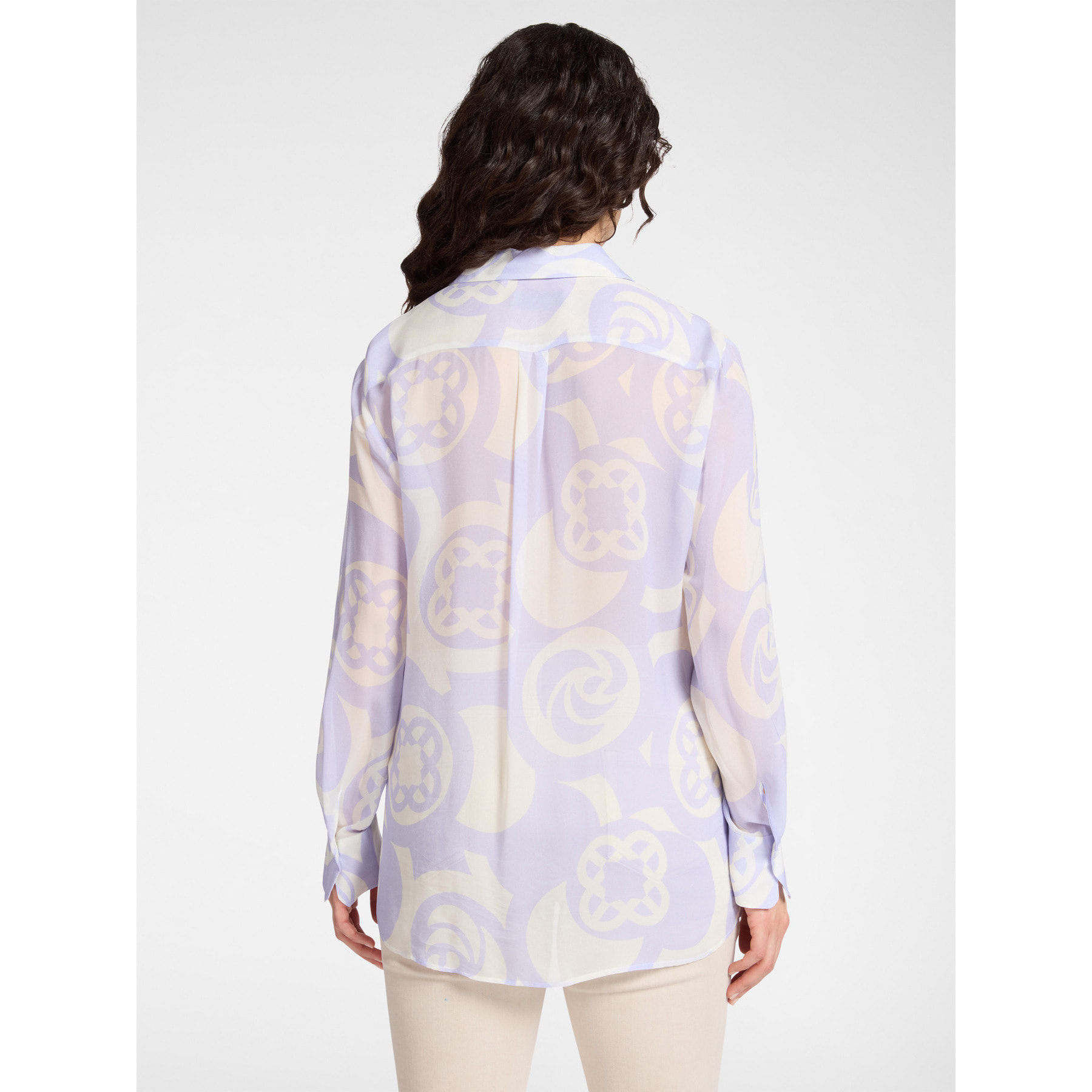 Elena Mirò - Camisa de viscosa estampada - Violeta