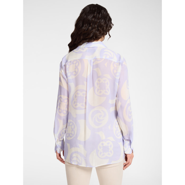 Elena Mirò - Camisa de viscosa estampada - Violeta