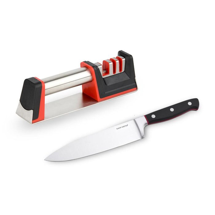 Set Couteau Chef 27cm Hiro + Aiguiseur