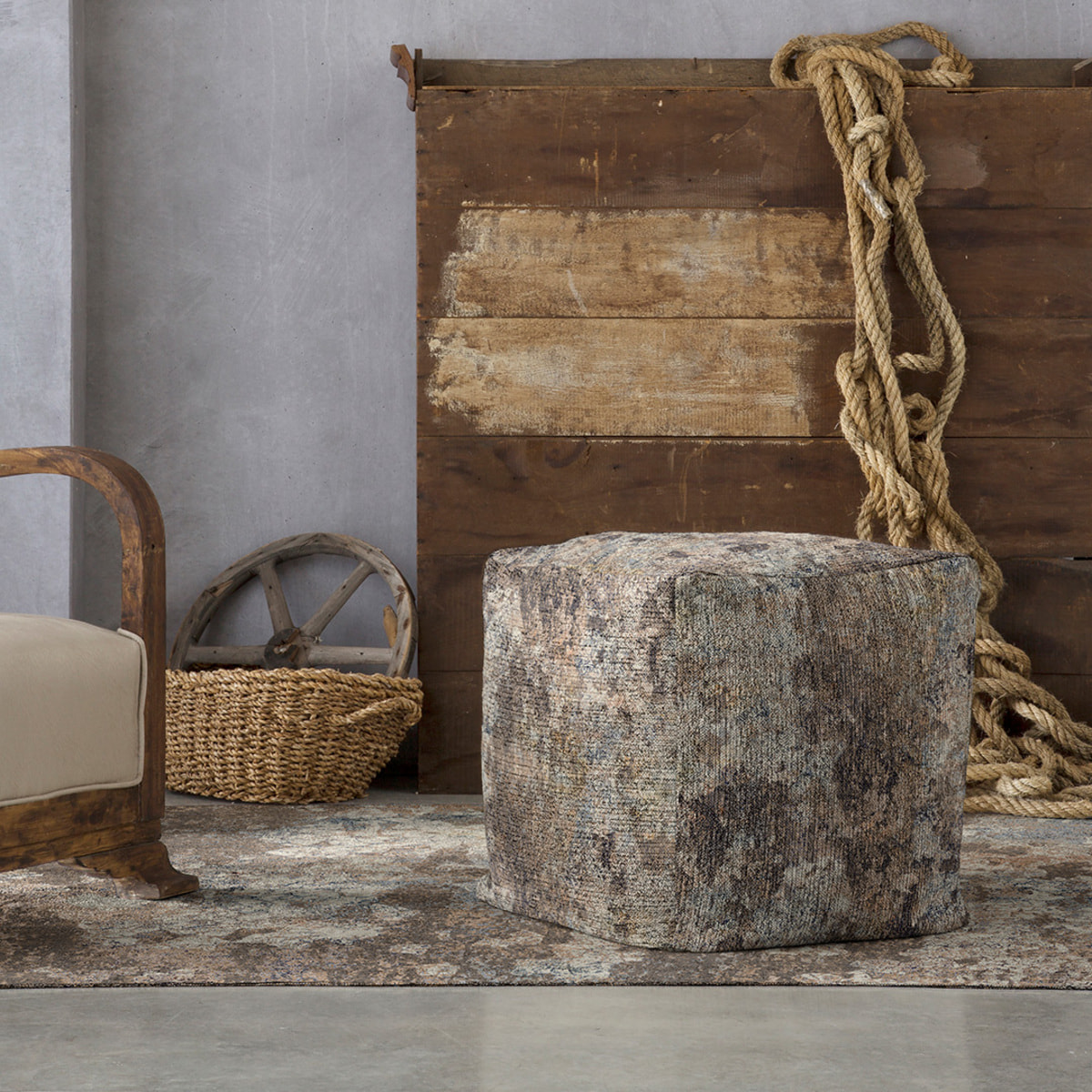 Pouf amovible en coton NAF NAF GROOT