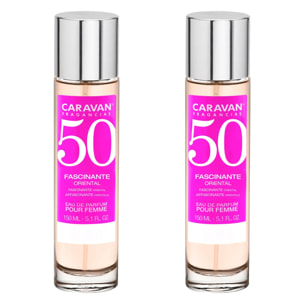 Caravan fragancias - caja de regalo con 2 perfumes nº50 de 150 ml, para mujer
